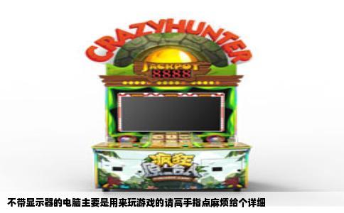 不带显示器的电脑主要是用来玩游戏的请高手指点麻烦给个详细