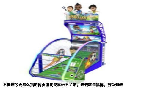 不知道今天怎么搞的网页游戏突然玩不了啦。进去就是黑屏。劳烦知道