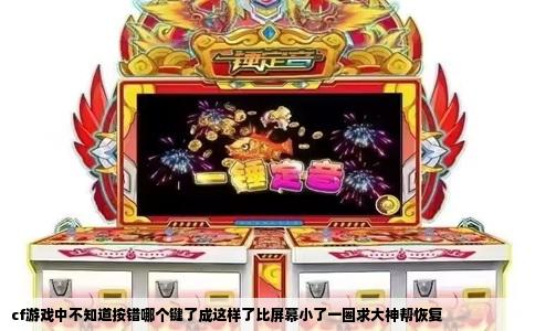 cf游戏中不知道按错哪个键了成这样了比屏幕小了一圈求大神帮恢复