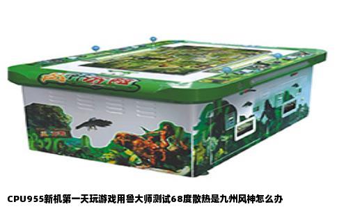 CPU955新机第一天玩游戏用鲁大师测试68度散热是九州风神怎么办