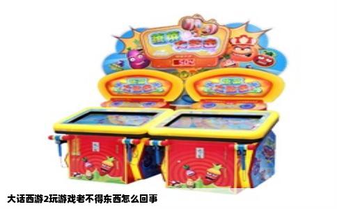 大话西游2玩游戏老不得东西怎么回事