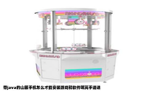 带java的山寨手机怎么才能安装游戏和软件呢高手请进