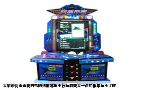 大家帮我看看我的电脑到底哪里不行玩游戏大一点的根本玩不了哇