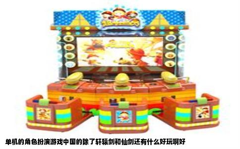 单机的角色扮演游戏中国的除了轩辕剑和仙剑还有什么好玩啊好