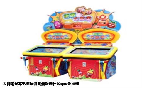 大神笔记本电脑玩游戏最好选什么cpu处理器