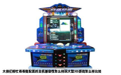 大侠们帮忙看看我配置的主机兼容性怎么样玩大型3D游戏怎么样比如