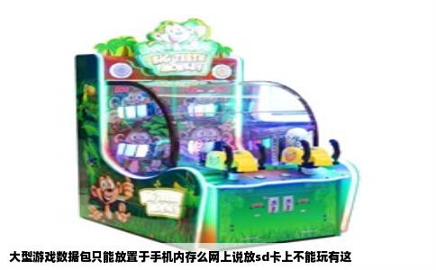 大型游戏数据包只能放置于手机内存么网上说放sd卡上不能玩有这