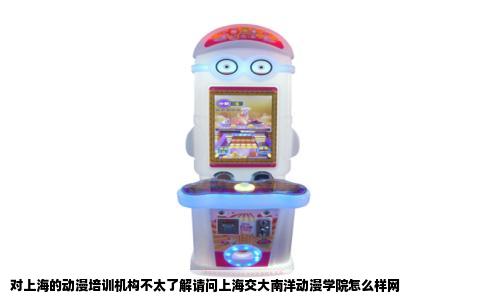 对上海的动漫培训机构不太了解请问上海交大南洋动漫学院怎么样网