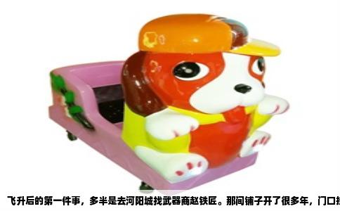 飞升后的第一件事，多半是去河阳城找武器商赵铁匠。那间铺子开了很多年，门口挂着一排铁犁头，进到里面才是真正的兵器架子。赵铁匠卖的是乾元剑、坤元刀、震天枪这类门派基础飞升武器，价格不贵，一件十来金，属性平平，纯粹给刚飞升的玩家凑合着用。旁边的防具商人孙娘子，同样卖飞升护甲，一件上装六十银币，耐久度一般，但扛不住便宜。