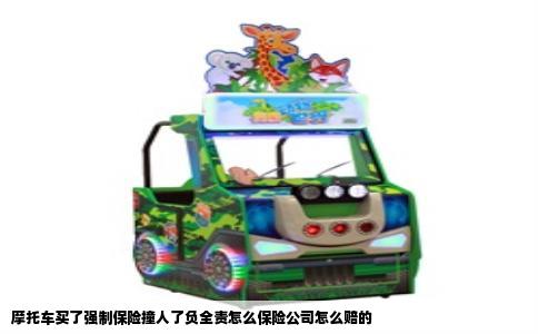 摩托车买了强制保险撞人了负全责怎么保险公司怎么赔的