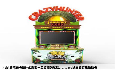 ndsl的烧录卡是什么东西一定要装吗然后。。。ndsl里的游戏是插卡