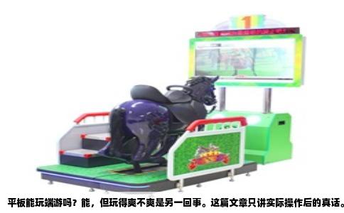 平板能玩端游吗？能，但玩得爽不爽是另一回事。这篇文章只讲实际操作后的真话。