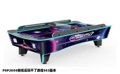 PSP2000刷机后玩不了游戏503版本