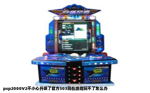 psp2000V2不小心升级了官方503现在游戏玩不了怎么办