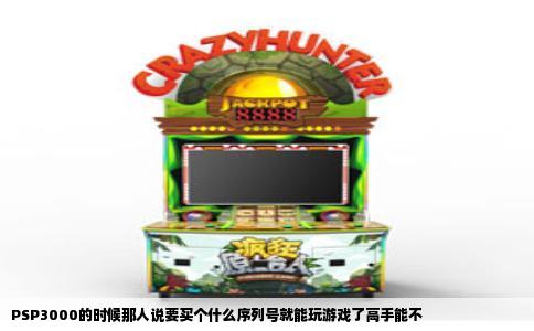 PSP3000的时候那人说要买个什么序列号就能玩游戏了高手能不