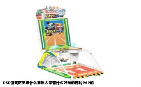 PSP游戏感觉没什么意思大家有什么好玩的游戏PSP的