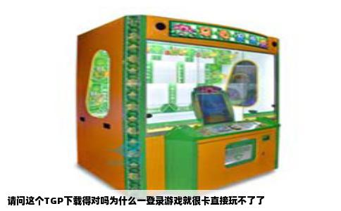 请问这个TGP下载得对吗为什么一登录游戏就很卡直接玩不了了