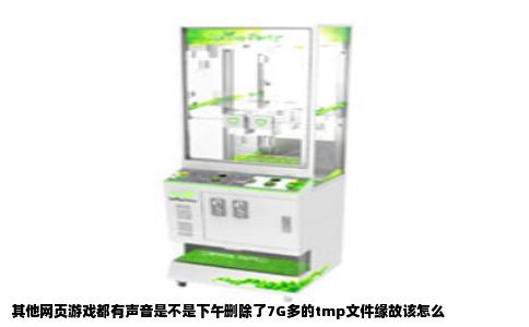 其他网页游戏都有声音是不是下午删除了7G多的tmp文件缘故该怎么