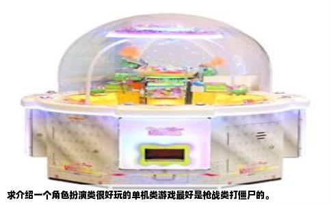 求介绍一个角色扮演类很好玩的单机类游戏最好是枪战类打僵尸的。