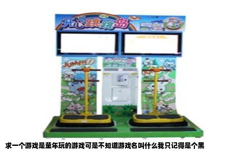 求一个游戏是童年玩的游戏可是不知道游戏名叫什么我只记得是个黑