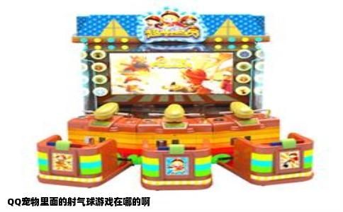 QQ宠物里面的射气球游戏在哪的啊