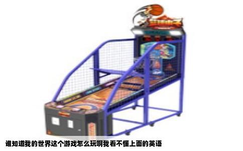 谁知道我的世界这个游戏怎么玩啊我看不懂上面的英语