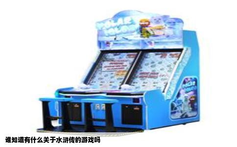 谁知道有什么关于水浒传的游戏吗