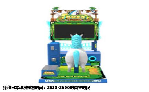 探秘日本动漫播放时间：2530-2600的黄金时段
