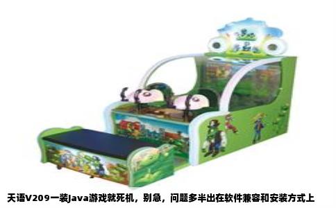 天语V209一装Java游戏就死机，别急，问题多半出在软件兼容和安装方式上
