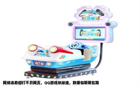 网络连着却打不开网页，QQ游戏总掉线，数据包明明在跑