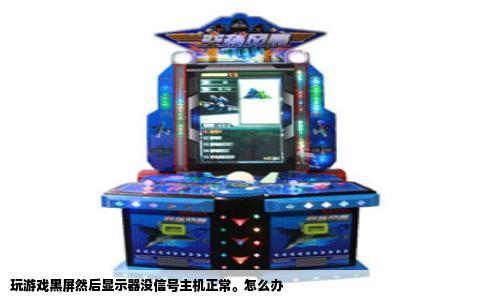 玩游戏黑屏然后显示器没信号主机正常。怎么办
