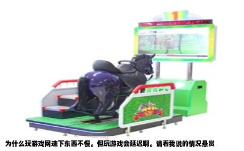 为什么玩游戏网速下东西不慢。但玩游戏会延迟啊。请看我说的情况悬赏