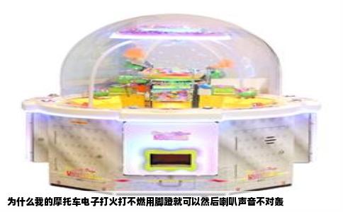 为什么我的摩托车电子打火打不燃用脚蹬就可以然后喇叭声音不对轰