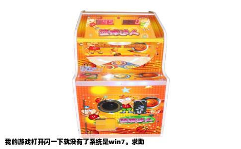 我的游戏打开闪一下就没有了系统是win7。求助