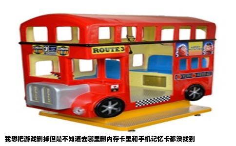 我想把游戏删掉但是不知道去哪里删内存卡里和手机记忆卡都没找到