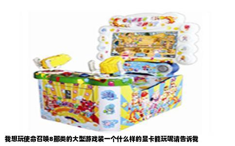 我想玩使命召唤8那类的大型游戏装一个什么样的显卡能玩呢请告诉我