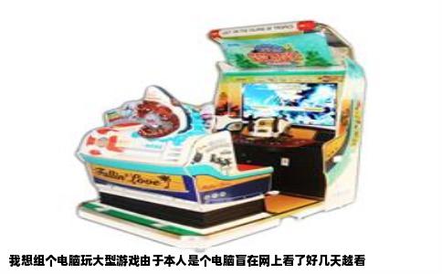 我想组个电脑玩大型游戏由于本人是个电脑盲在网上看了好几天越看