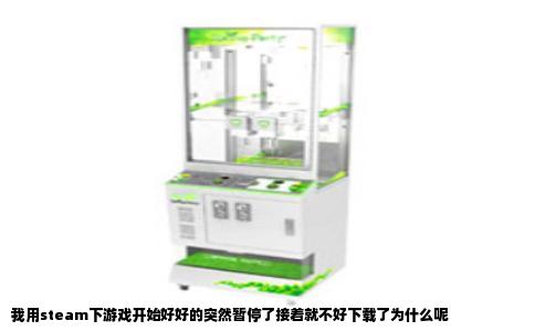 我用steam下游戏开始好好的突然暂停了接着就不好下载了为什么呢