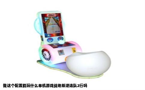 我这个配置能玩什么单机游戏战地叛逆连队2行吗