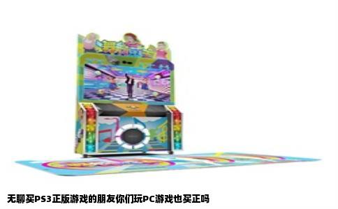 无聊买PS3正版游戏的朋友你们玩PC游戏也买正吗