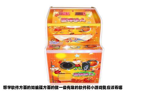 想学软件方面的如编程方面的做一些有趣的软件和小游戏我应该看哪