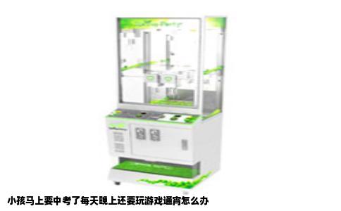 小孩马上要中考了每天晚上还要玩游戏通宵怎么办