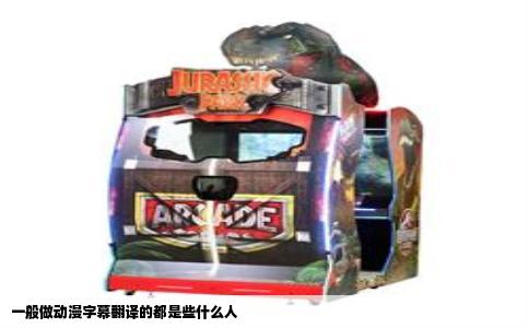 一般做动漫字幕翻译的都是些什么人