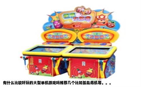 有什么比较好玩的大型单机游戏吗推荐几个比如孤岛危机等。。。