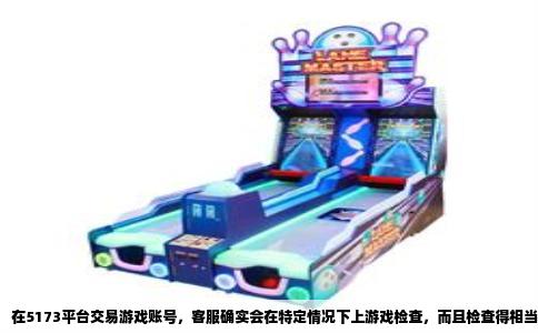 在5173平台交易游戏账号，客服确实会在特定情况下上游戏检查，而且检查得相当细。如果你用的是寄售，那就必须过这一关，因为账号要挂到平台上代卖，平台得先验明正身，免得挂出去的东西和实物对不上。客服上号以后，先打开角色面板，看等级、职业、战力这些基础数据，然后截屏。接着打开背包、仓库，道具数量、金币金额、装备绑定状态都要挨个核对，特别是那些高价值的物品，比如稀有皮肤、强化石，都会单独拍照留底。有的游戏还要看成就、皮肤收集、宠物图鉴，因为这些东西直接影响账号的售价。