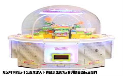 怎么样啊能玩什么游戏昨天下的暗黑血统2玩的时候画面反应慢的