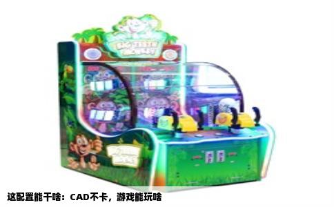 这配置能干啥：CAD不卡，游戏能玩啥