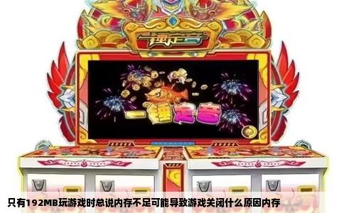 只有192MB玩游戏时总说内存不足可能导致游戏关闭什么原因内存